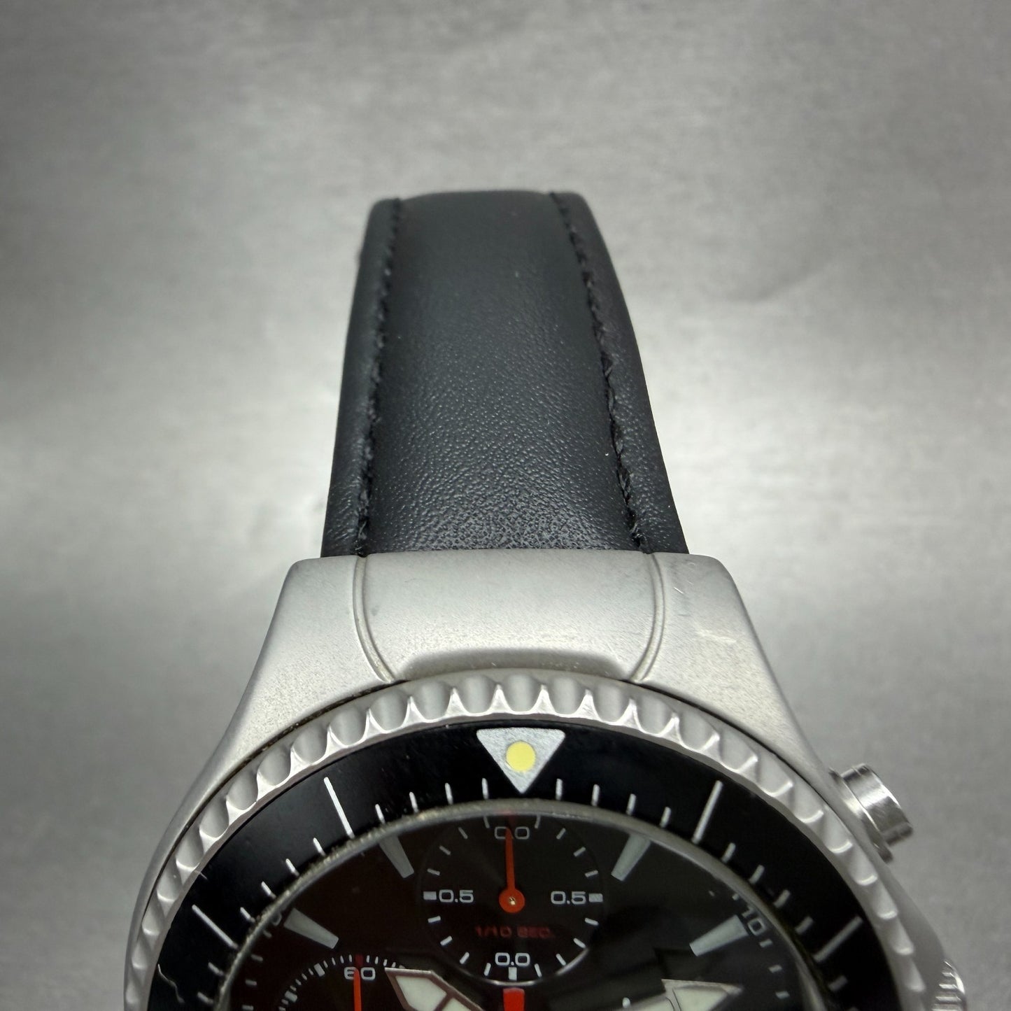 Stussy Tourmaster Chronograph Watch Men 40mm Black Dial Steel Date New Batt5