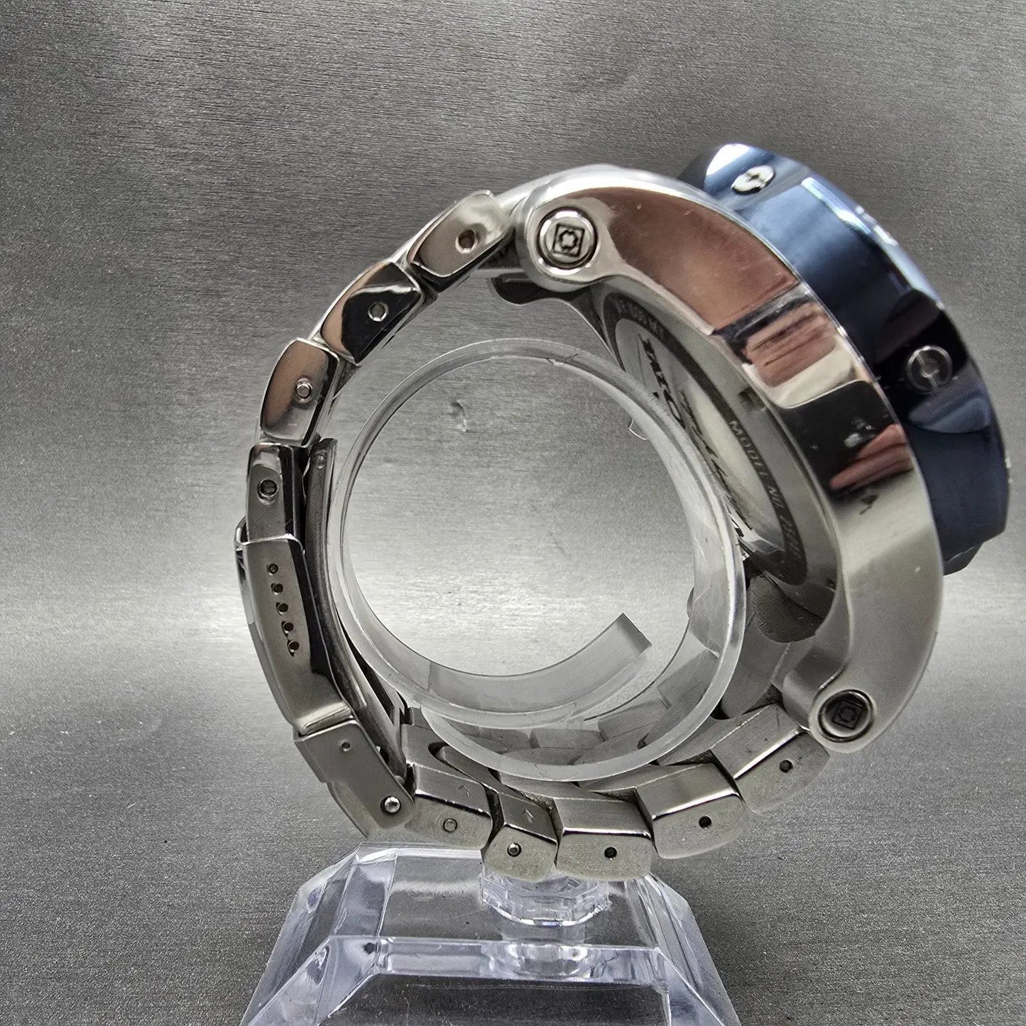 Invicta Venom Chronograph Watch Men 54mm Silver Dial Steel Date 25045 New Batt8