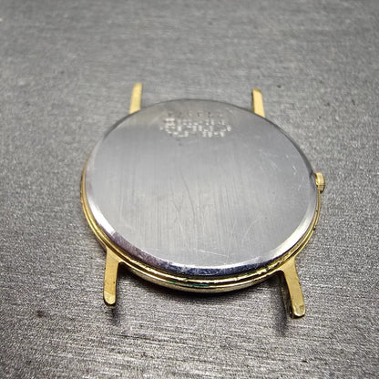 Seiko Watch Men 31mm Gray Dial Gold Tone Round 5Y30-7009 VTG PARTS11
