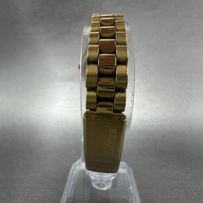 Citizen Railroad Approved Watch Women 25mm White Dial Gold Tone Daydate New Batt7