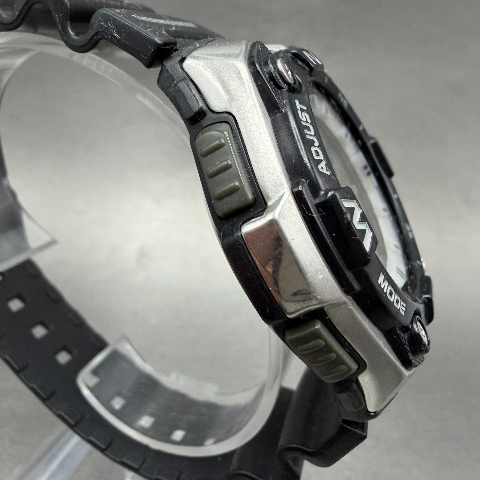 Casio Fishing Gear Watch Men 46mm Analog Digital Black Silver AQW-101 New BattAD3