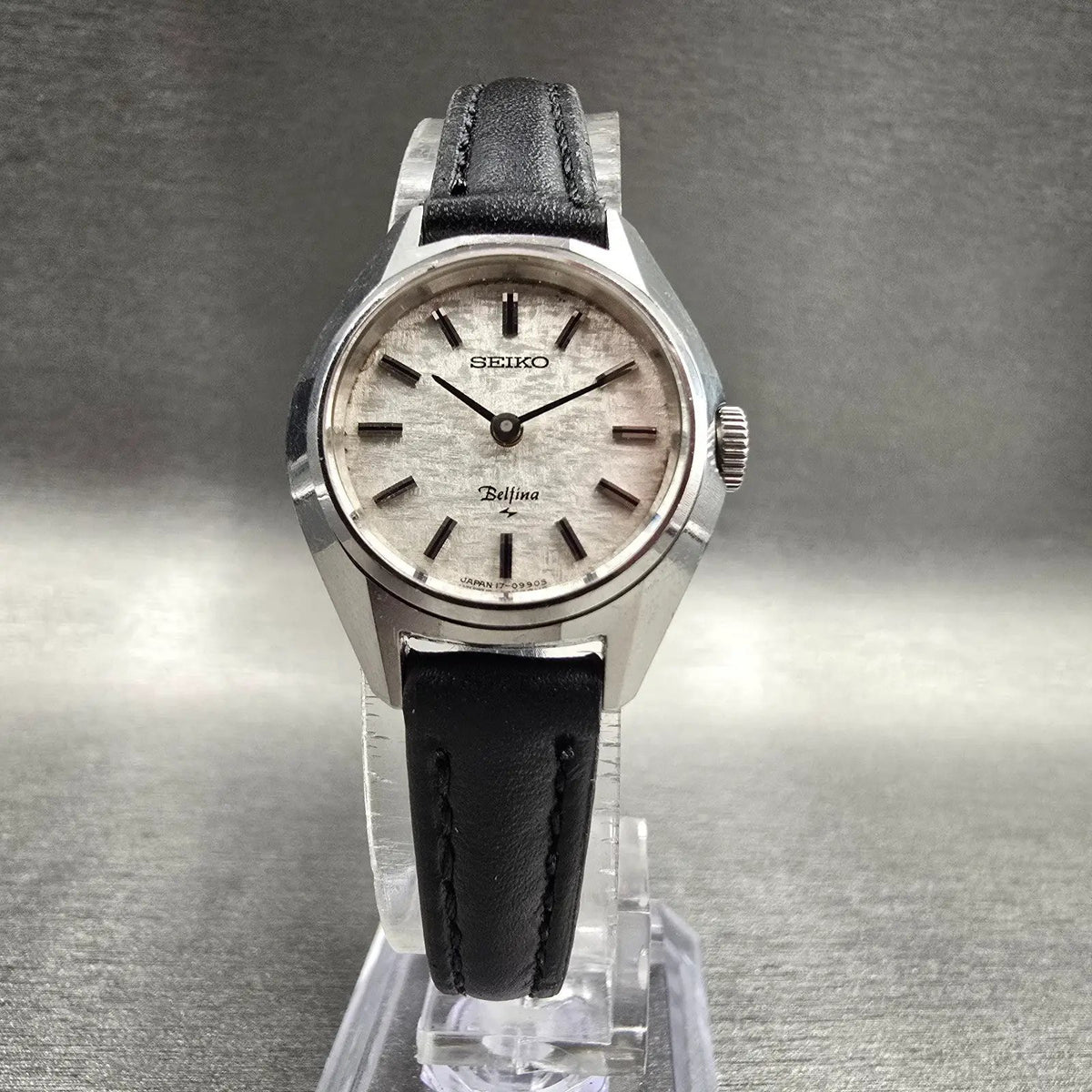 Seiko Belfina Watch Women 23mm Silver Dial Silver Tone Round 17-0740 Manual Wind5