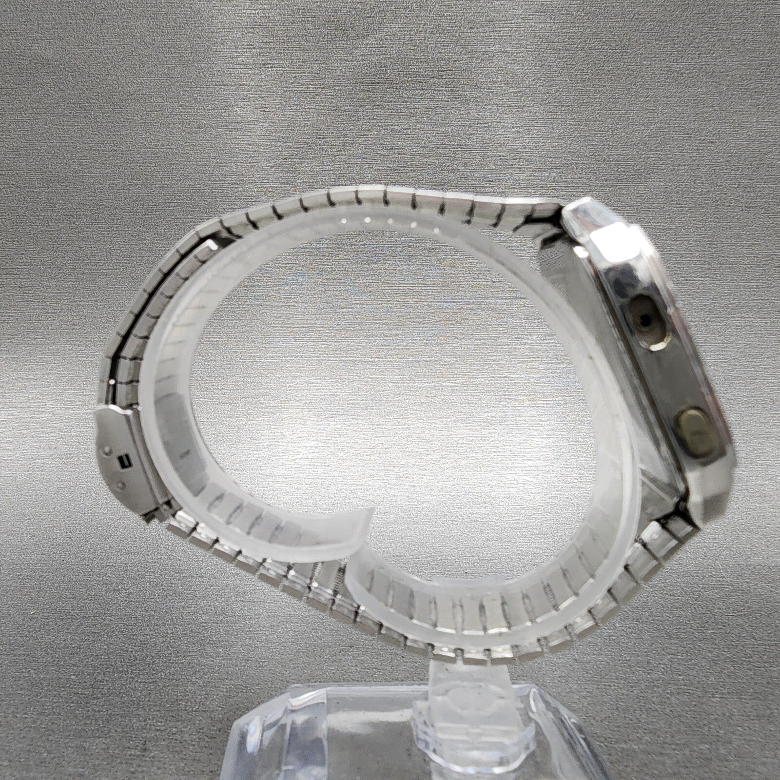 Seiko Analog Digital Watch Men 31mm Black Dial Silver Tone READ!!!!! New Battery9