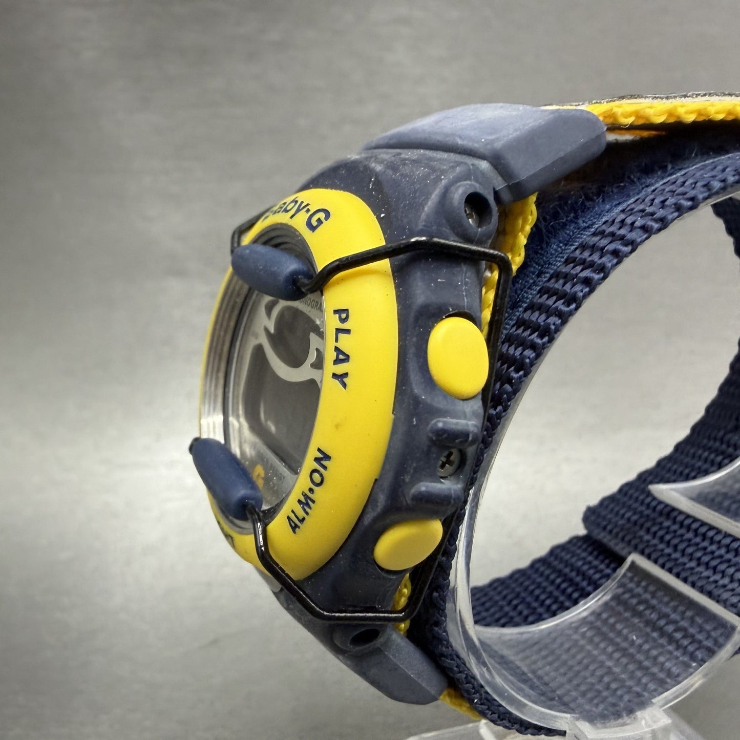 Casio baby G Watch Women 39mm Blue Yellow Digital BG-390  New Battery2