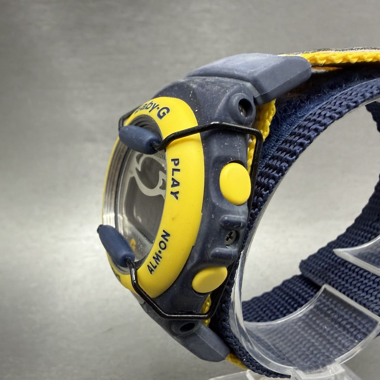 Casio baby G Watch Women 39mm Blue Yellow Digital BG-390  New Battery2