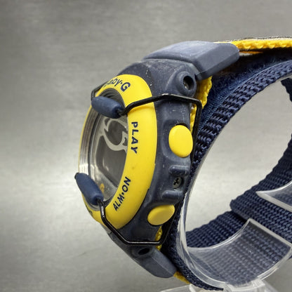 Casio baby G Watch Women 39mm Blue Yellow Digital BG-390  New Battery2