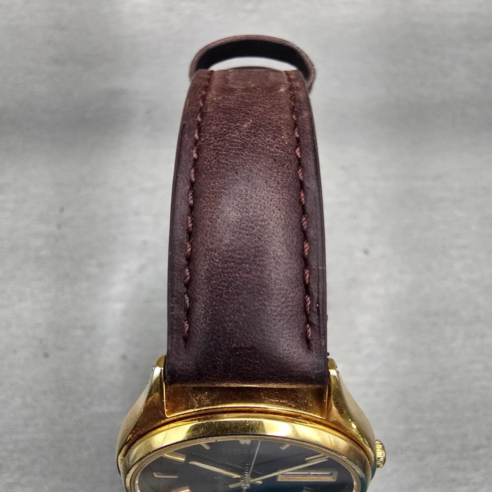 Seiko Watch Men 35mm Black Dial Gold Tone Daydate Round 7N43-8A99 New Battery4