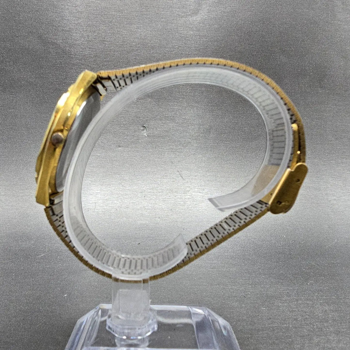 Jules Jurgensen Watch Men 34mm Cream Dial Gold Tone Daydate Round 4505 New Batt6