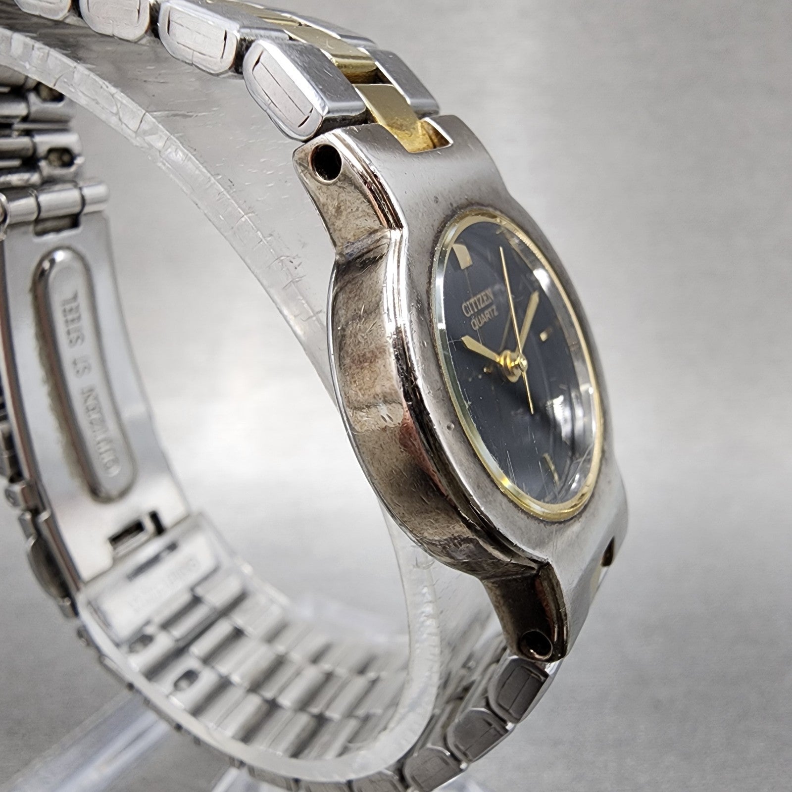 Citizen Watch Women 24mm Black Dial Two Tone Round 1032S93681 New Battery3