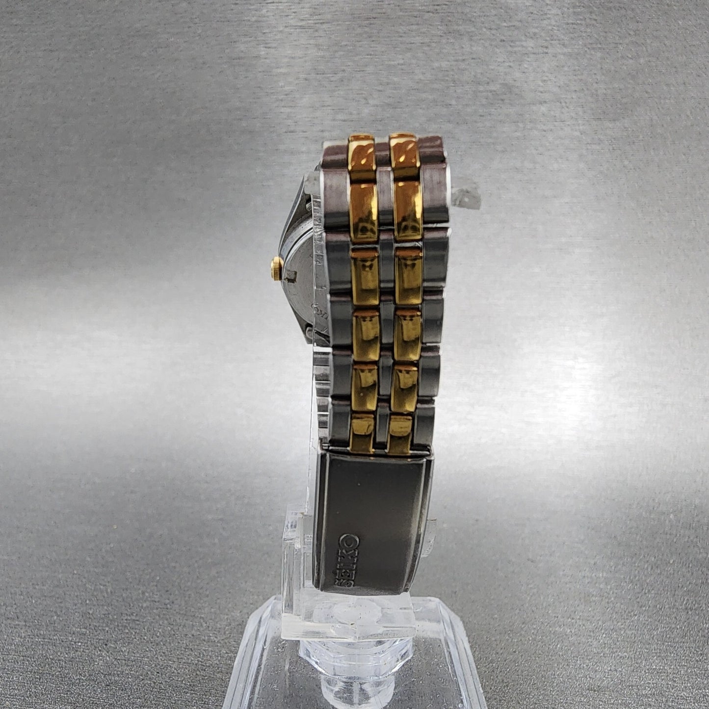 Seiko Watch Women 25mm White Dial Two Tone Daydate READ!!! 7N830081 New Battery7
