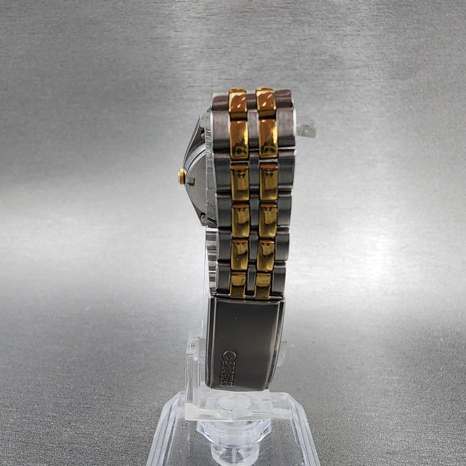 Seiko Watch Women 25mm White Dial Two Tone Daydate READ!!! 7N830081 New Battery7