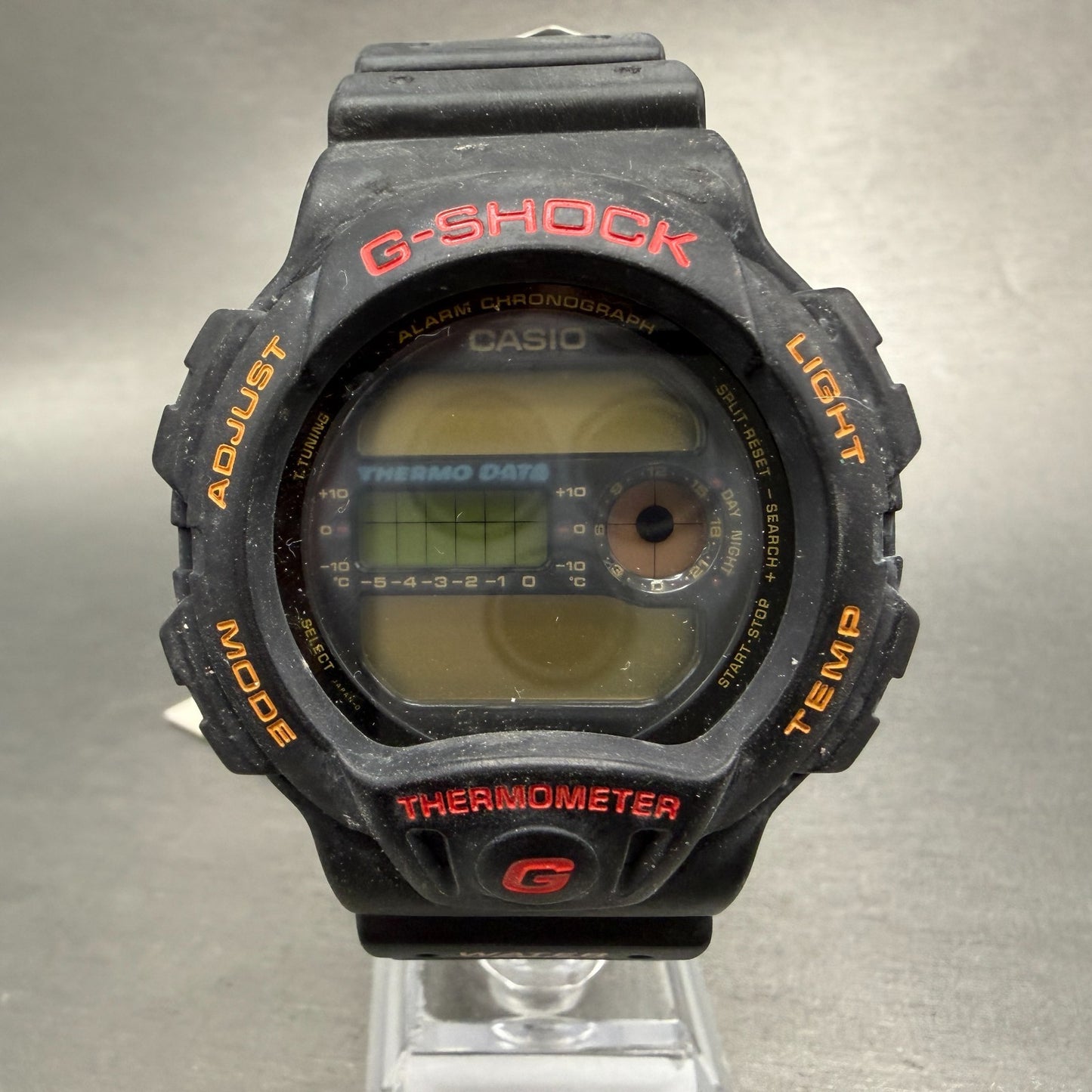 Casio G-Shock Watch Men 45mm Digital Black Tone Alarm Chrono DW-6100 PARTS0