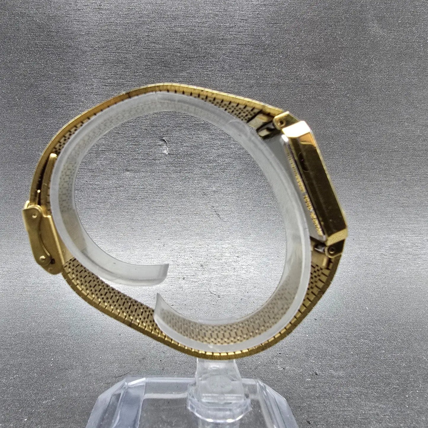 Citizen CQ Tank Watch Men 25mm Champagne Dial Gold Tone 4031-892658 New Battery8
