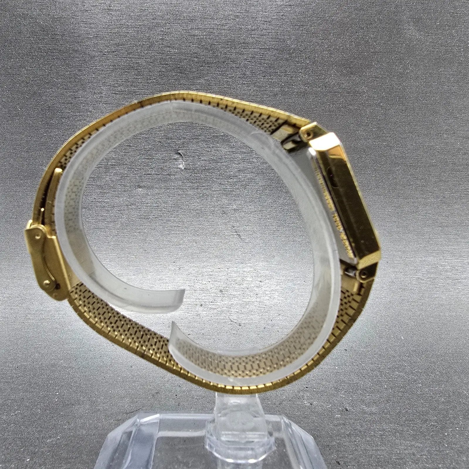 Citizen CQ Tank Watch Men 25mm Champagne Dial Gold Tone 4031-892658 New Battery8