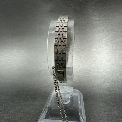 Seiko Watch Women 16mm Silver Dial Silver Tone Rectangle 5420-5079 New Battery7