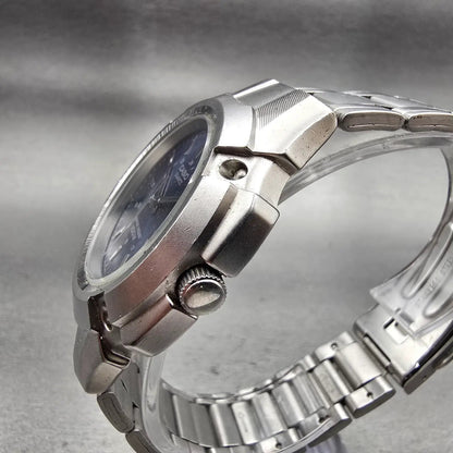 Casio Watch Men 40mm Blue Dial Silver Tone Date Round MTP-3036 New Battery2