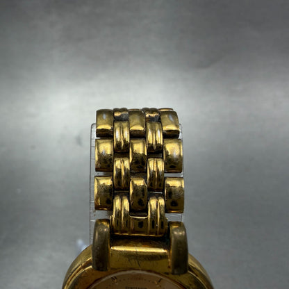 Seiko Watch Women 24mm Champagne Dial Gold Tone Round V701-1781 New Battery4