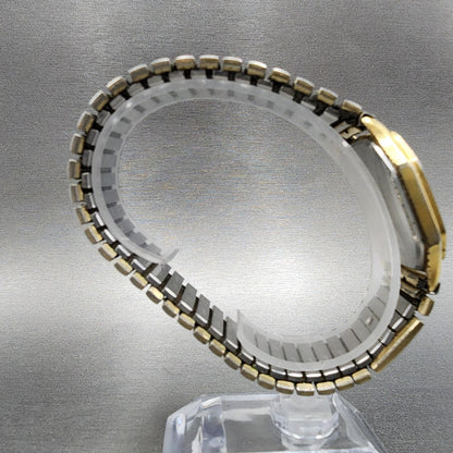 Wittnauer QWR Watch Men 33mm Champagne Dial Gold Tone Octagon Date 0255 PARTS8