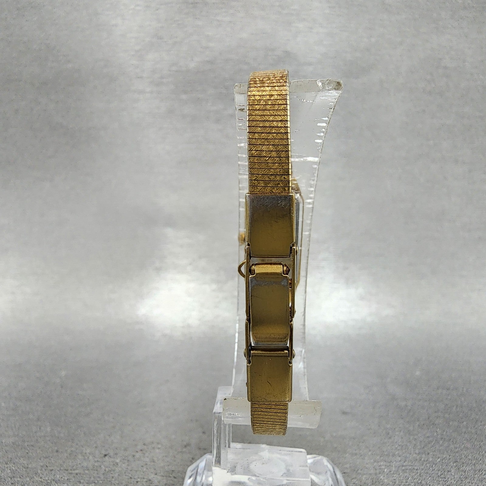 Citizen CQ Tank Watch Women 13mm Black Dial Gold Tone 2250223373 New Battery7