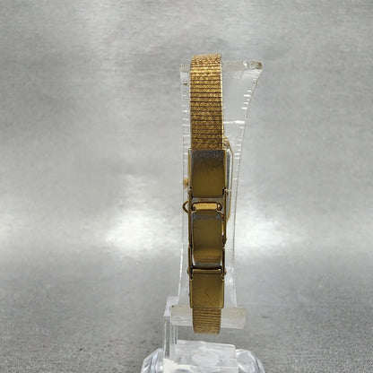 Citizen CQ Tank Watch Women 13mm Black Dial Gold Tone 2250223373 New Battery7