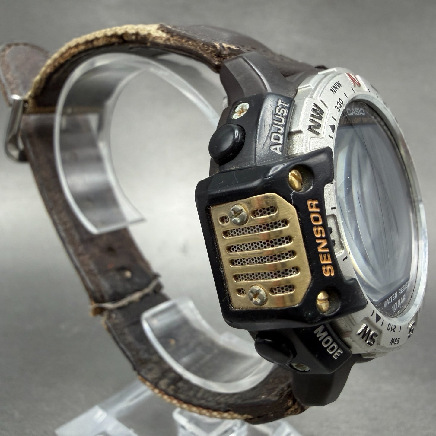 Casio Protrek Twincept PRT-50 Watch Men 51mm Analog Digital Black PARTS4