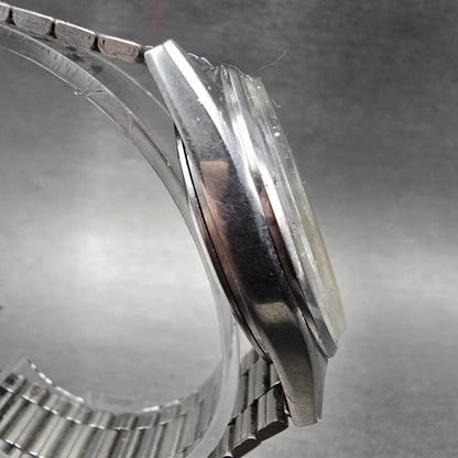 Seiko SQ Watch Men 35mm White Dial Silver Tone Daydate 7123-8290 PARTS4