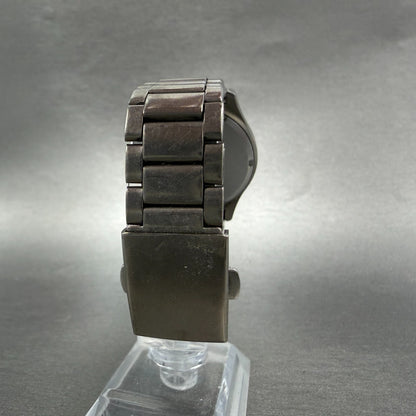 Citizen Reguno Watch Men 36mm Black Dial Titanium Daydate Solar Round Runs E1017