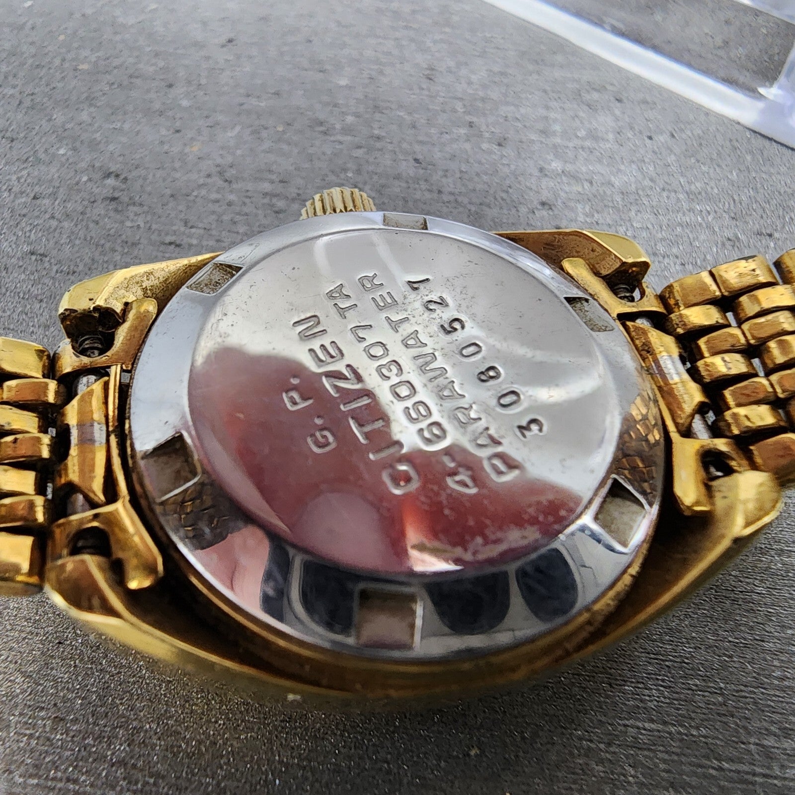 Citizen CosmostarV2 Watch Women 25mm White Dial Gold Tone Daydate Automatic Runs9