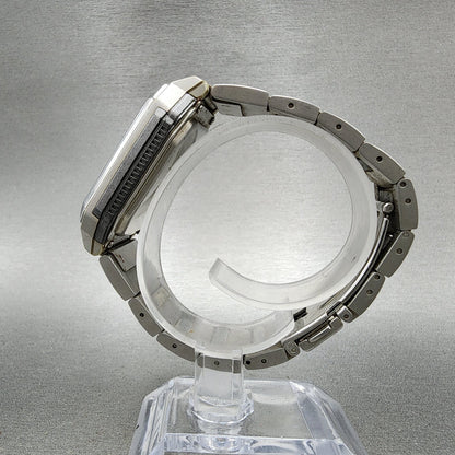 Casio HotBiz Watch Men 35mm Digital Silver Tone Rectangle VDB2100 New Battery6