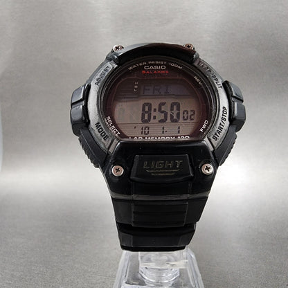 Casio WS220 Watch Men 50mm Digital Black Tone Alarm Chrono Solar PARTS6