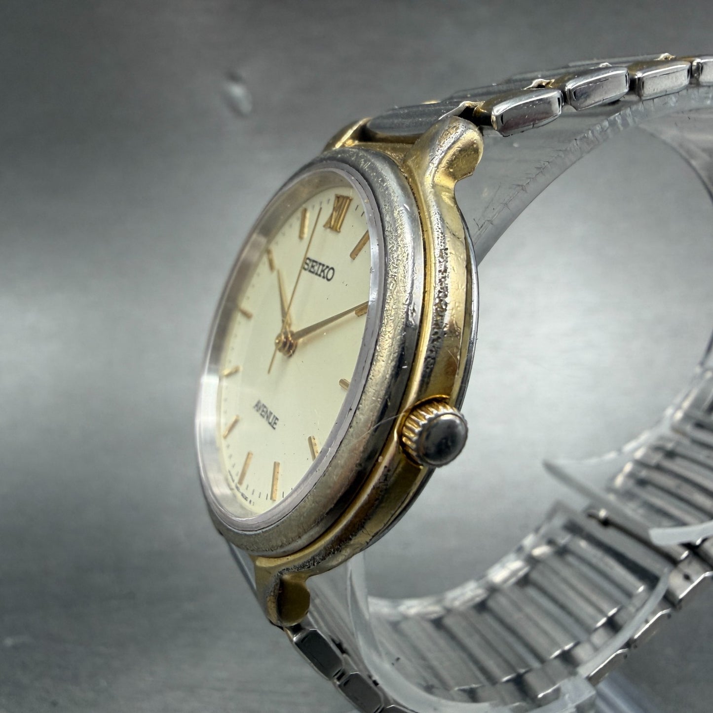 Seiko Avenue Watch Unisex 31mm Champagne Dial Two Tone 7N01-6F50 PARTS3