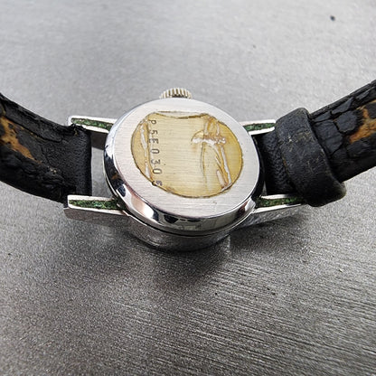 Waltham Watch Women 18mm Silver Dial Silver Tone Round Manual Wind Runs VTG9