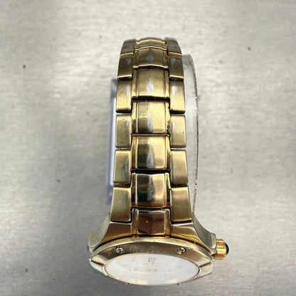 Seiko Coutura Watch Women 26mm MOP Dial Gold Tone Date Round 7N82-0CA0 New Batt4