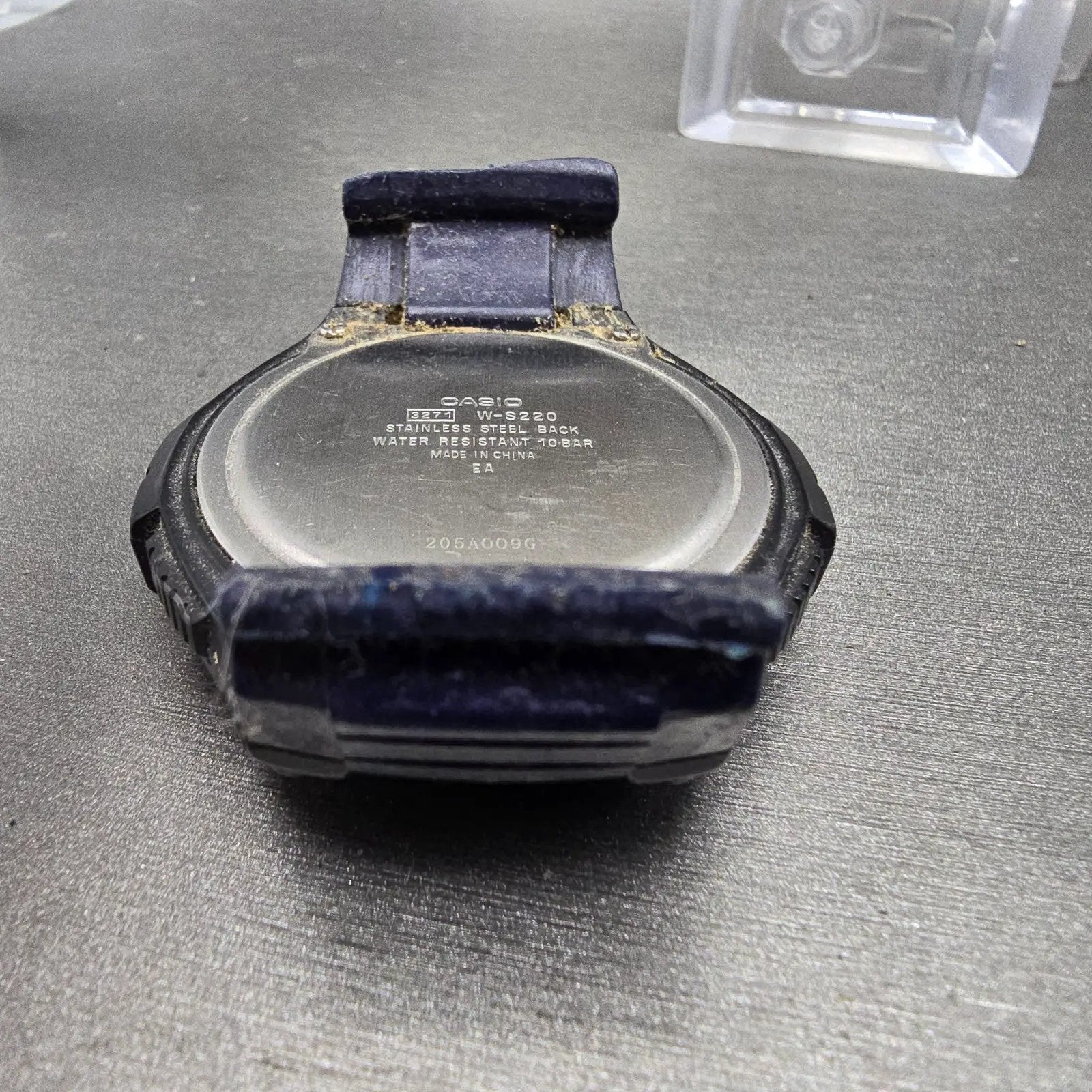 Casio W-S220 Watch Men 50mm Blue Black Alarm Chronograph Digital Solar Works9