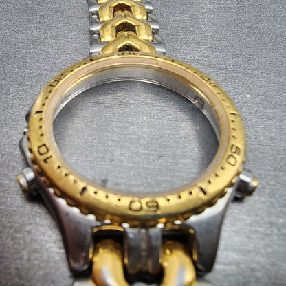 Seiko 7T326G20 Watch Case 37mm Two Tone Bracelet Round Chronogrpah Steel4