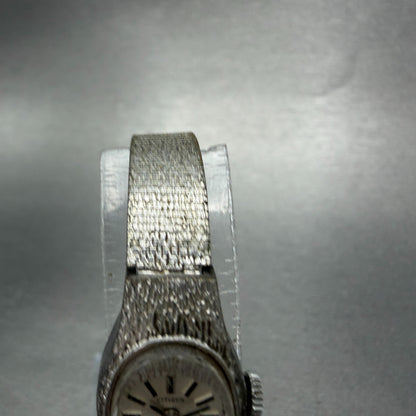 Citizen Watch Women 15mm Silver Dial Silver Toe Oval Manual 4-680758 Runs VTG4