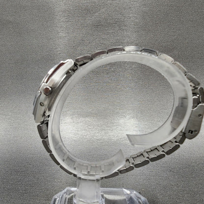 Casio Waveceptor Watch Women 28mm White Dial Silver Tone Date Round LWQ-10 Works