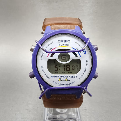 Casio BabyG BG110 Watch Women 34mm Digital Purple Tone Daydate Round New batt0