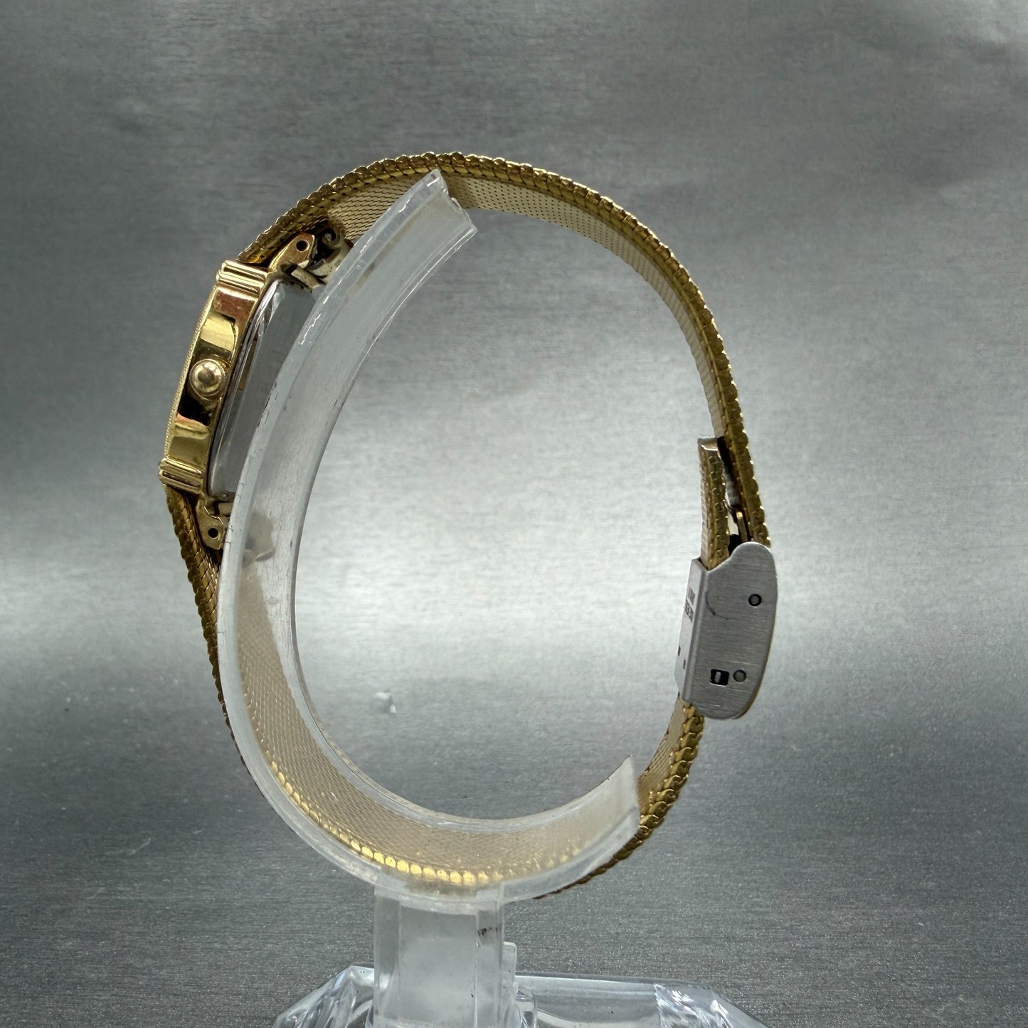 Seiko Alba Estate Tank Watch Women 19mm Champagne Dial Gold Tone New Battery6