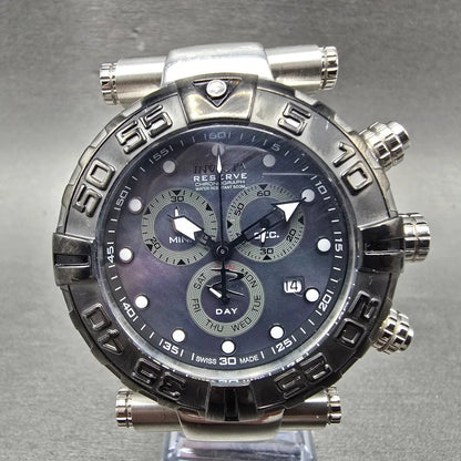 Invicta Reserve Sub Aqua Noma I Chronograph Watch Men 46mm MOP Dial Steel NewBat0