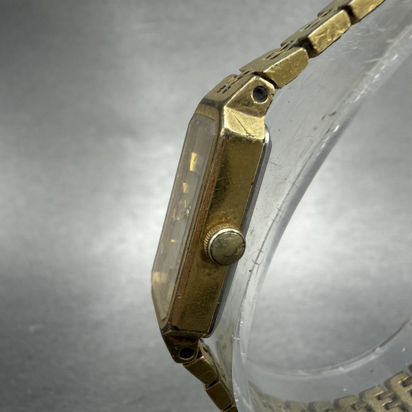 Seiko Watch Women 12mm Champagne Dial Gold Tone 1320-5029 New Battery Vintage2