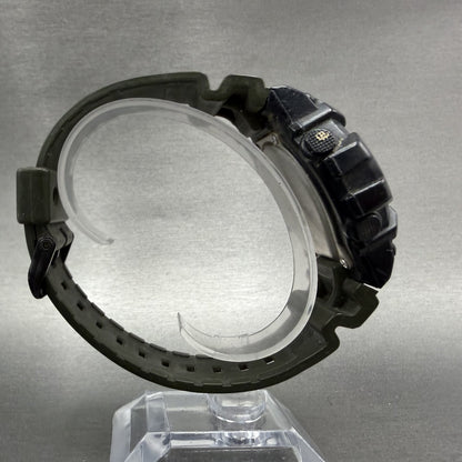 Casio Illuminator Watch Men 48mm Analgo Digital Black Green Alarm Chrono New Bat8