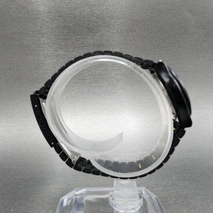Seiko SQ Sports 100 Watch Women 26mm Black Dial Black Tone Dadyate Round New Bat8