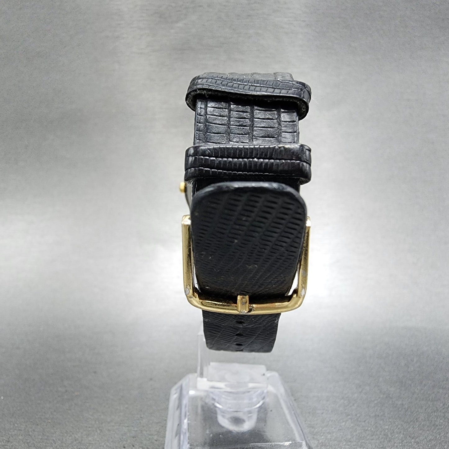 Seiko Watch Men 34mm Black Dial Black Tone Round 7n00-8a49 New Battery