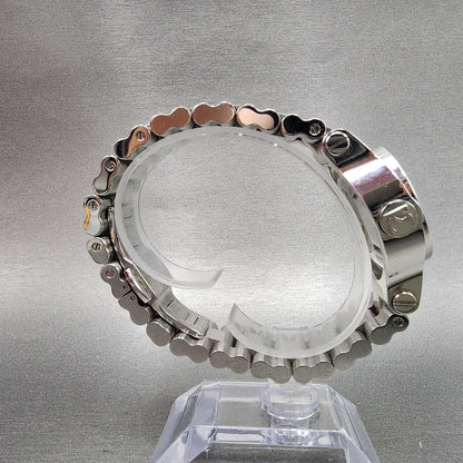 Renato Beauty Chronograph Watch Women 36mm Brown Dial Steel Diamond New Battery9