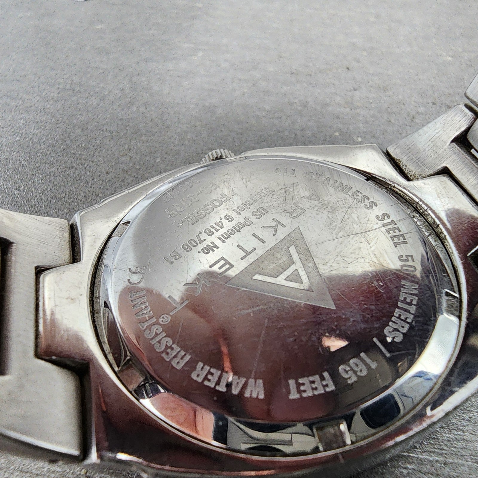 Fossil Arkitekt Watch Men 37mm Blue Dial Stainless Steel Round FS3035 New Batt9