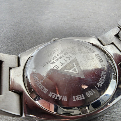 Fossil Arkitekt Watch Men 37mm Blue Dial Stainless Steel Round FS3035 New Batt9