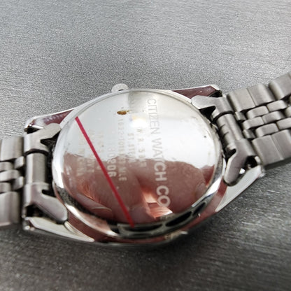Citizen Attitude Watch Women 25mm Silver Dial Silver Tone Round New Battery9