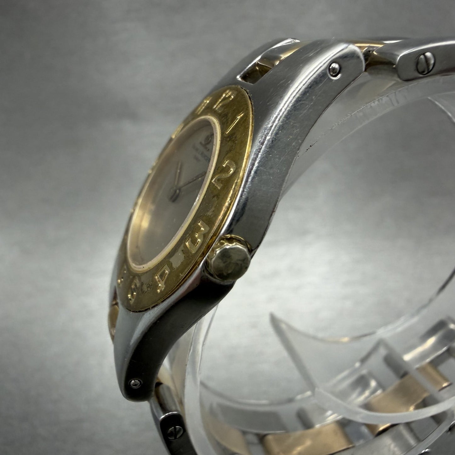 Baume & Mercier Linea Watch Women 24mm Gray Dial Two Tone Round 5261 PARTS3
