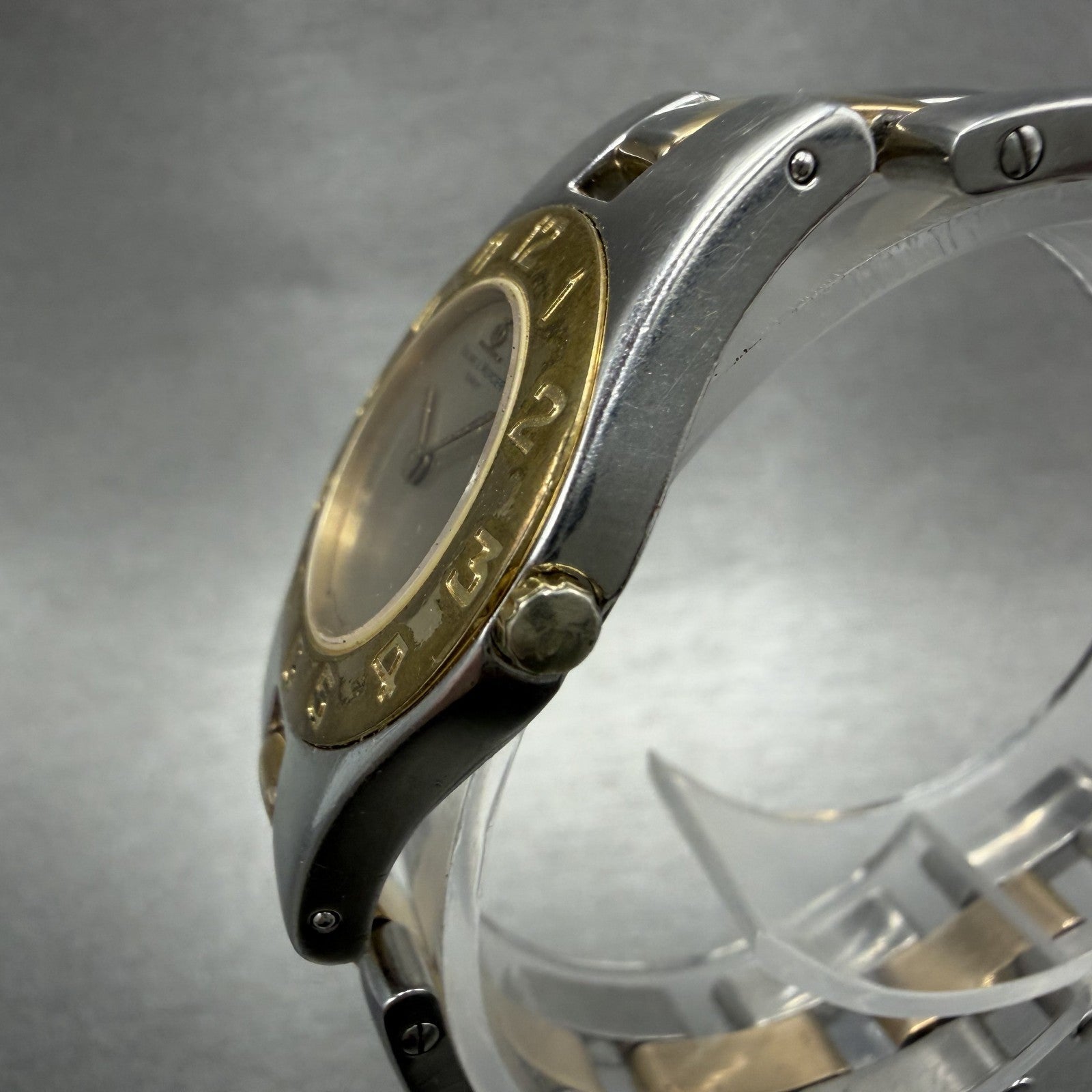 Baume & Mercier Linea Watch Women 24mm Gray Dial Two Tone Round 5261 PARTS3
